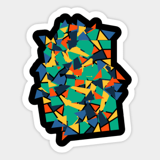 Discover Vibrant Colors: Abstract Explosion Collection Sticker